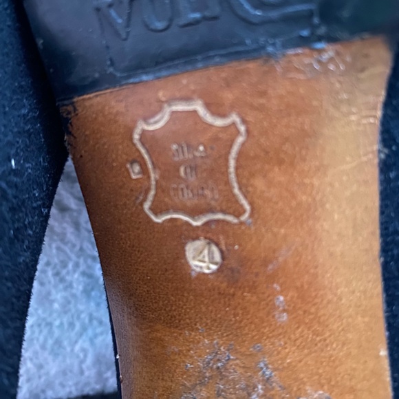 Black faux suede shoes, Eu 37 - Picture 4 of 4